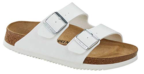 Detalle de Birkenstock Arizona Prof BF Berufsschuhe Sandale Weiß, Größe 40 EU, Schmal