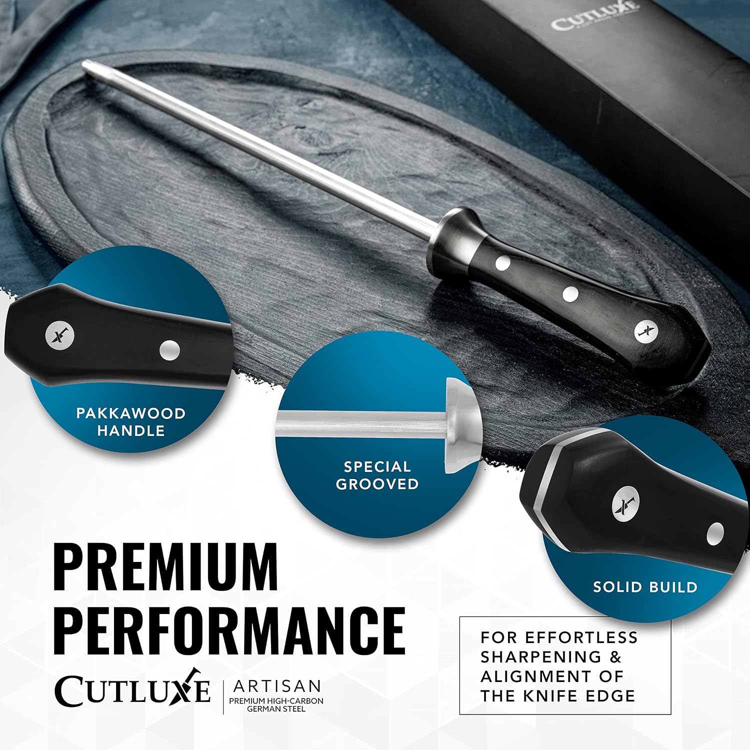 Thumbnail 6 de Cutluxe Honing Rod, 10-Inch