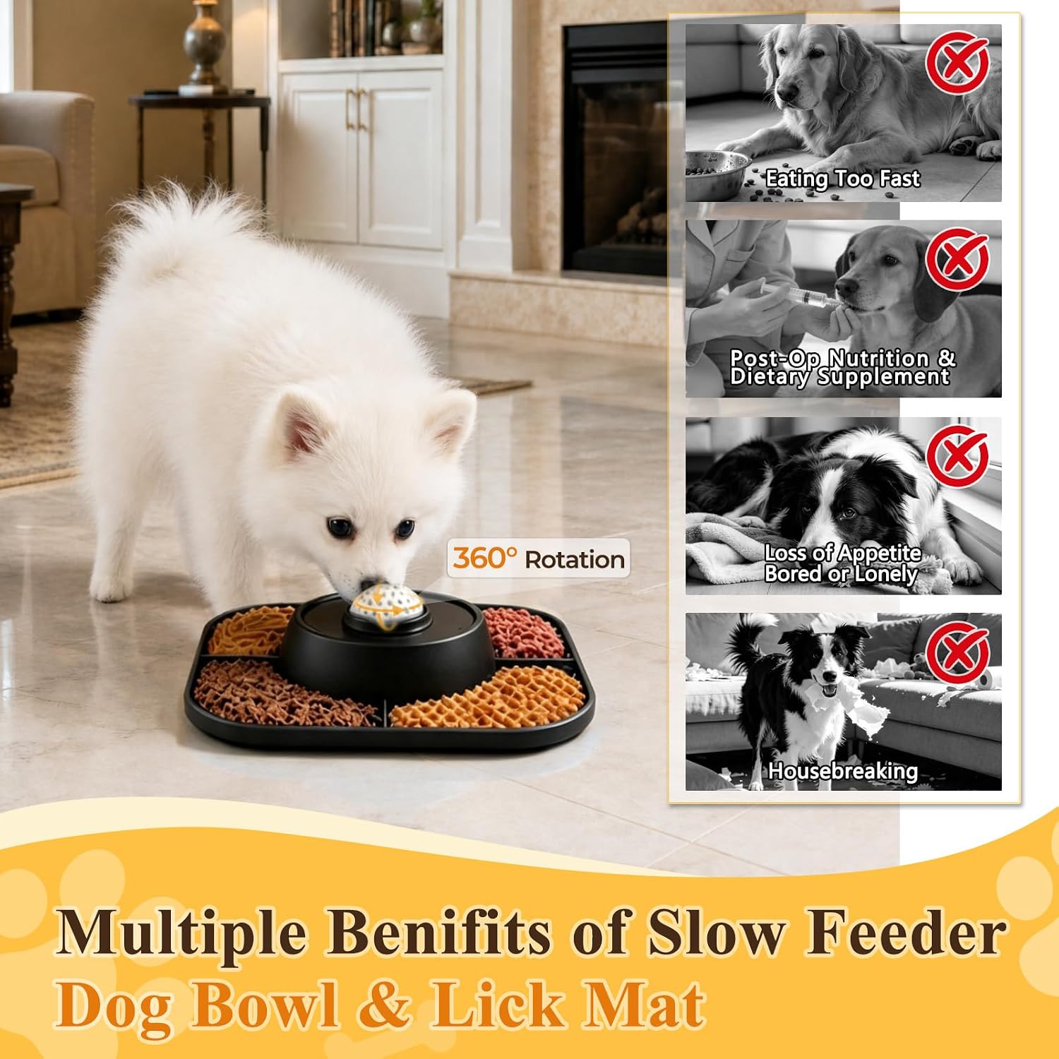 Detalle de Huttoi Slow Feeder Dog Bowl Small