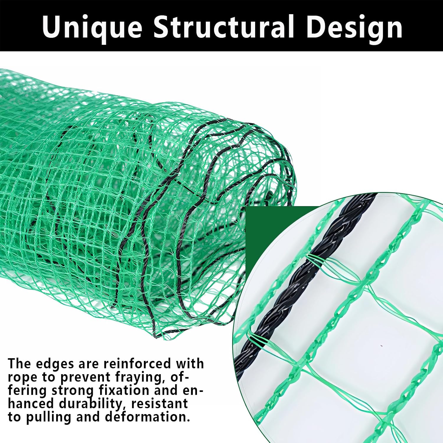 Thumbnail 3 de POYEE PJBFG-NET-G-4-100 Deer Fence Netting, 4 x 100 ft Green HDPE Mesh