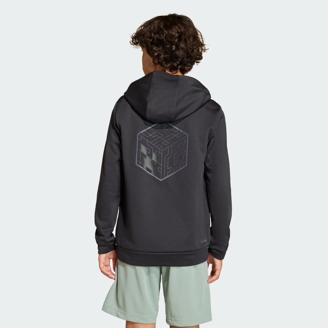Detalle 2 de Sudadera de entrenamiento Minecraft adidas – color negro