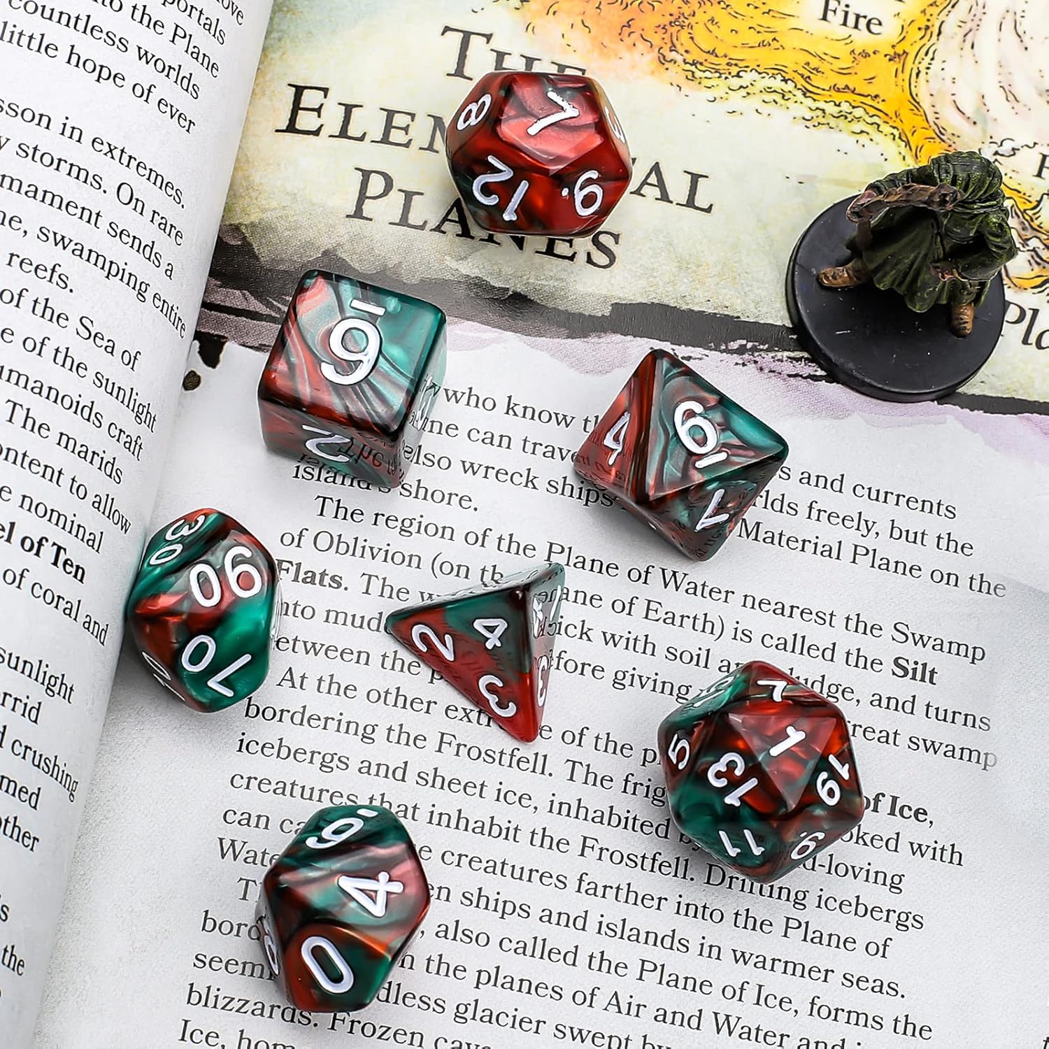 Detalle 2 de QMAY DND Dice 70‑piece polyhedral set