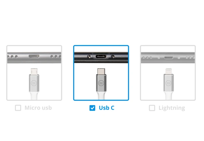 Thumbnail 9 de BlueBuilt 100 W GaN USB-C-Ladegerät (Weiß) + USB-C-Kabel 240 W, 2 m (Nylon)