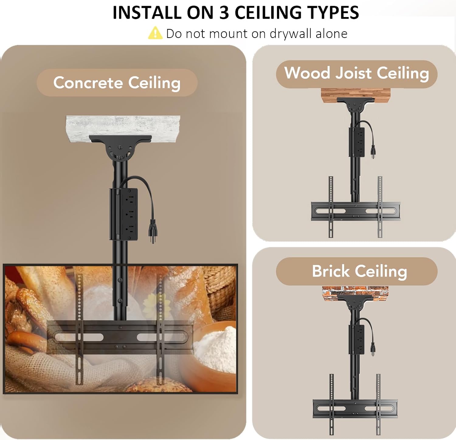 Thumbnail 6 de AX WABER Ceiling TV Mount 110lbs