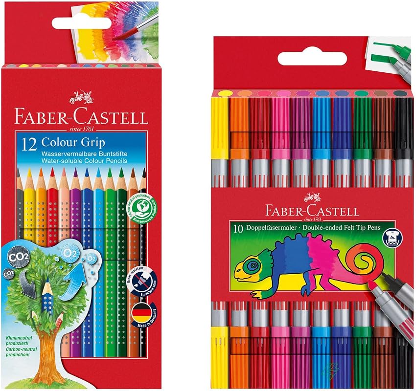 Detalle de Faber-Castell 205072 — Juego de 22 piezas de lápices y rotuladores