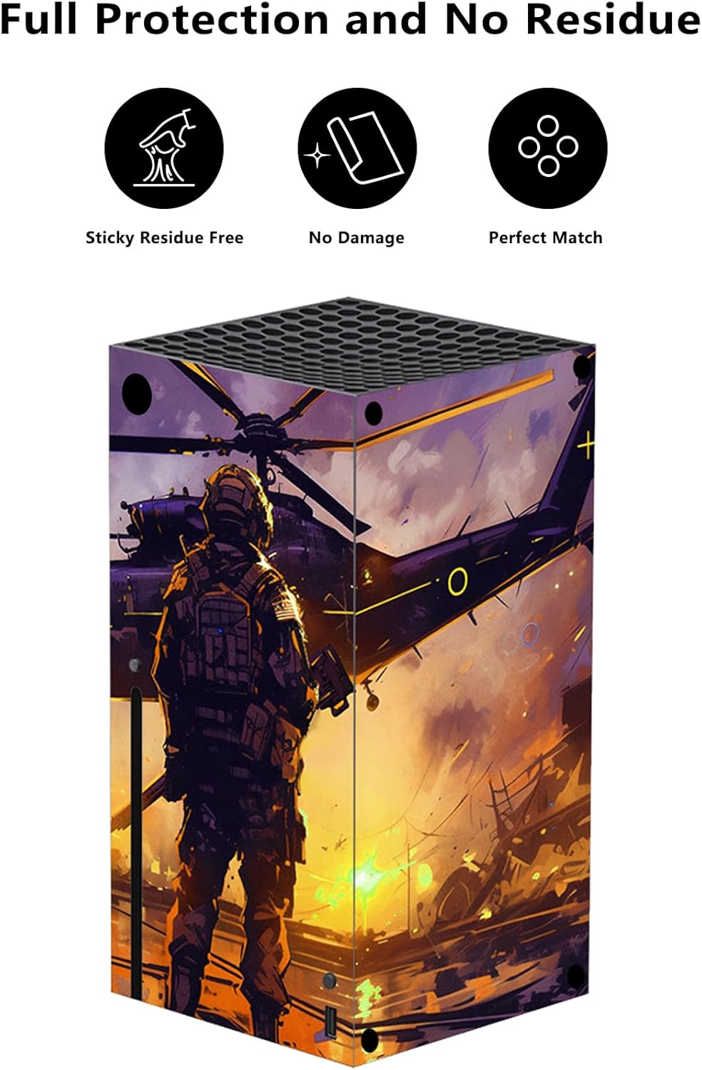 Detalle de playvital Custom Vinyl Skins for Xbox Series X – Breaking Dawn