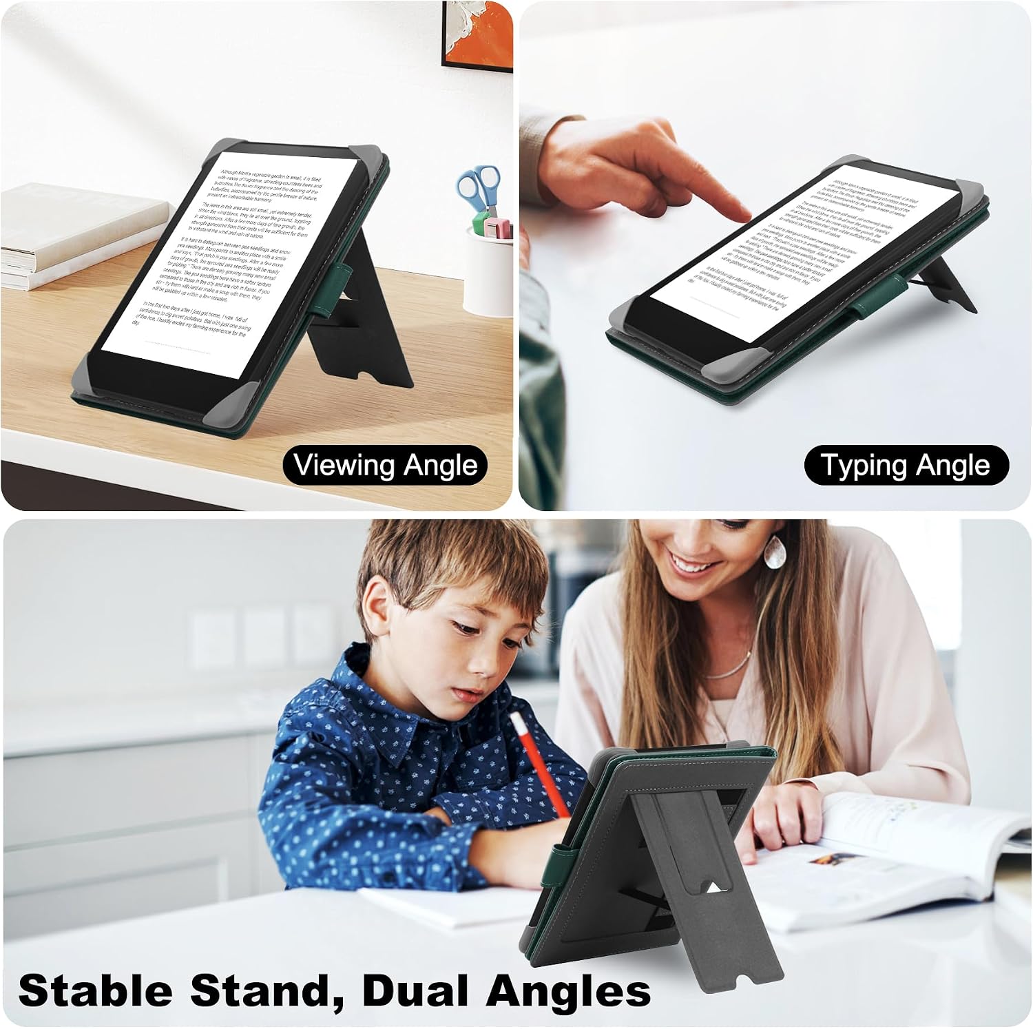 Detalle de HoYiXi Universal Hülle 6.8''–7'' Grün für Kindle Paperwhite & mehr