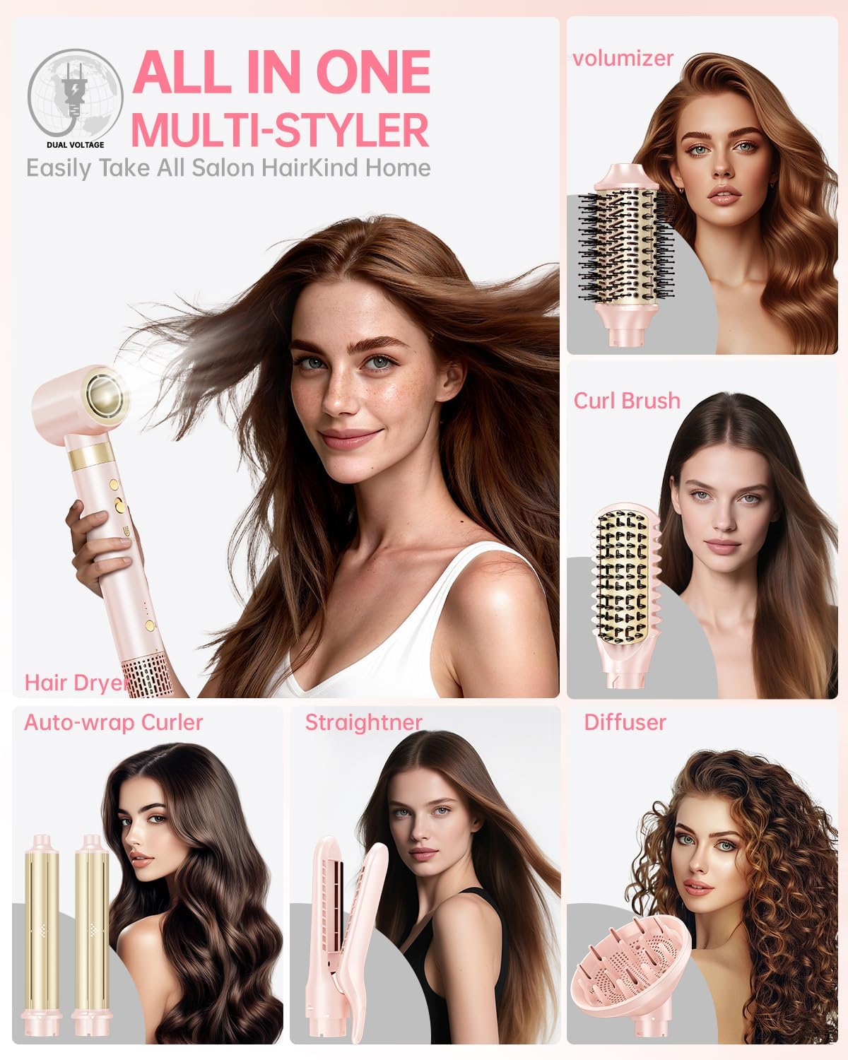 Thumbnail 1 de Hair Dryer Brush 8-in-1 Styler
