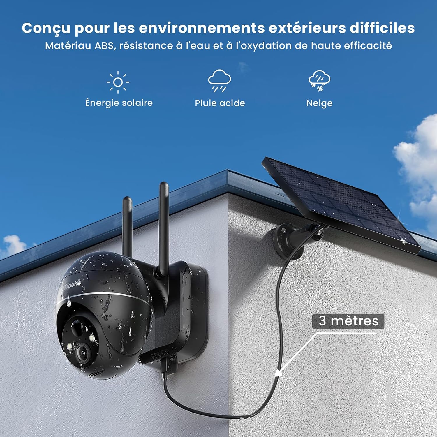 Thumbnail 6 de ieGeek 5MP Caméra surveillance extérieure