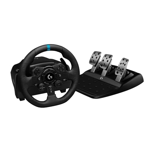 Detalle de Logitech G G923 volante da corsa e pedali per PlayStation & PC: guida realistica e controllo avanzato