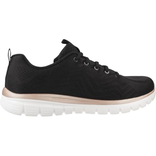 Detalle de Skechers Graceful-Get Connected 12615-BKGD Damen Sneaker in Schwarz, 37 EU