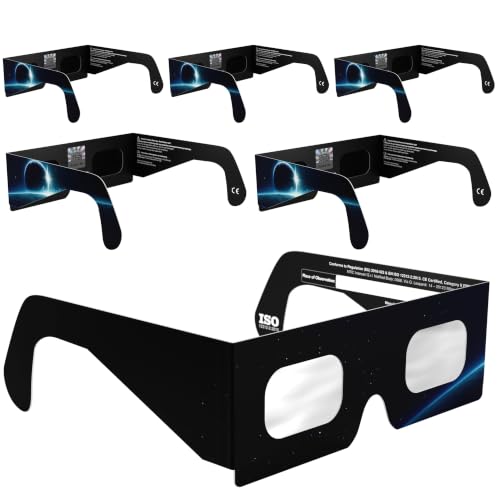 Detalle de Absolute Eclipse Lunettes Astronomie Eclipse Solaire 2026 – Lot 6, Certification ISO 12312-2, QR d’authenticité