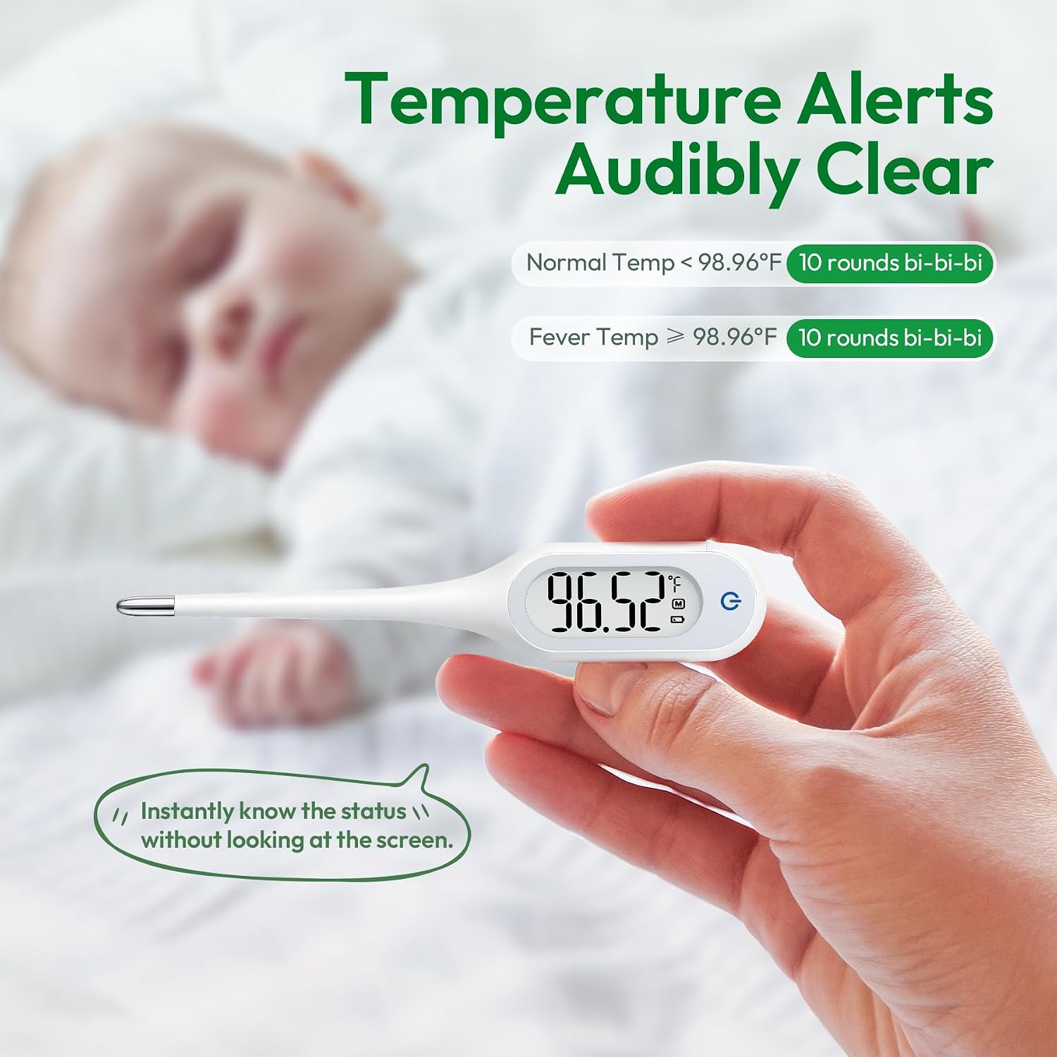 Detalle de Tempx 8-Second Digital Thermometer for Adults and Kids