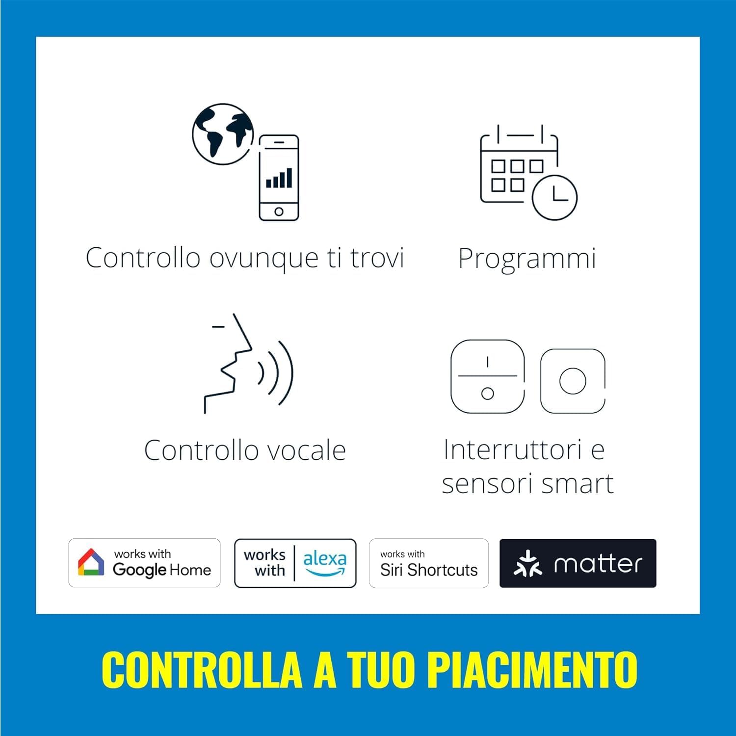 Thumbnail 6 de WiZ Paletto Smart WiFi per Esterni 3,6 W (300 lm) con controllo vocale, Luce bianca o colorata, nero