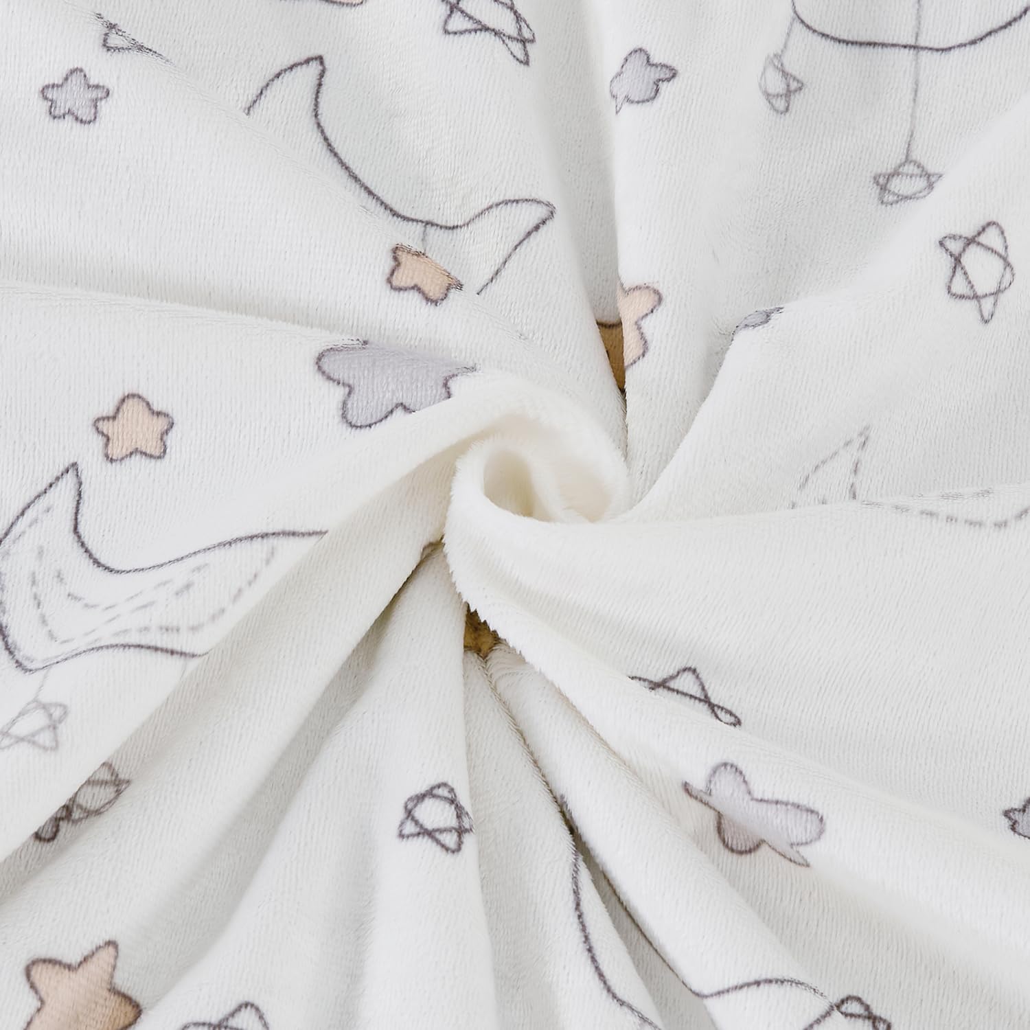 Thumbnail 5 de CREVENT 75cm x 100cm Cute Cozy Fluffy Warm Baby Blanket