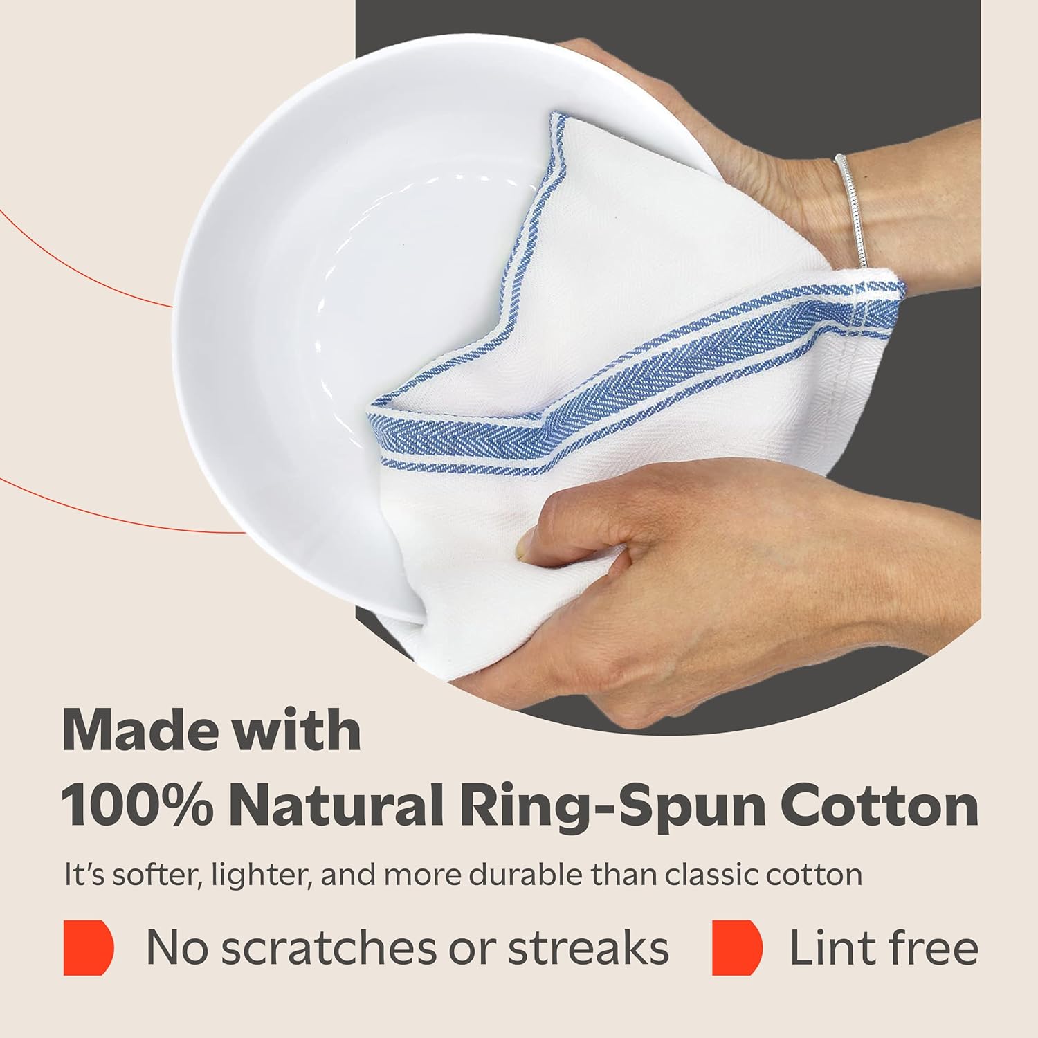 Detalle 1 de Zeppoli Classic Dish Towels 15 Pack