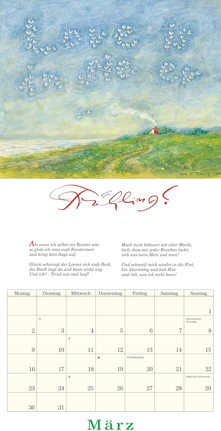 Thumbnail 4 de DUMONT „Der Olle Hansen“ 2026 Broschüren-Wandkalender (30 x 30 cm) mit Gedichten & Illustrationen von Peter-T. Schulz