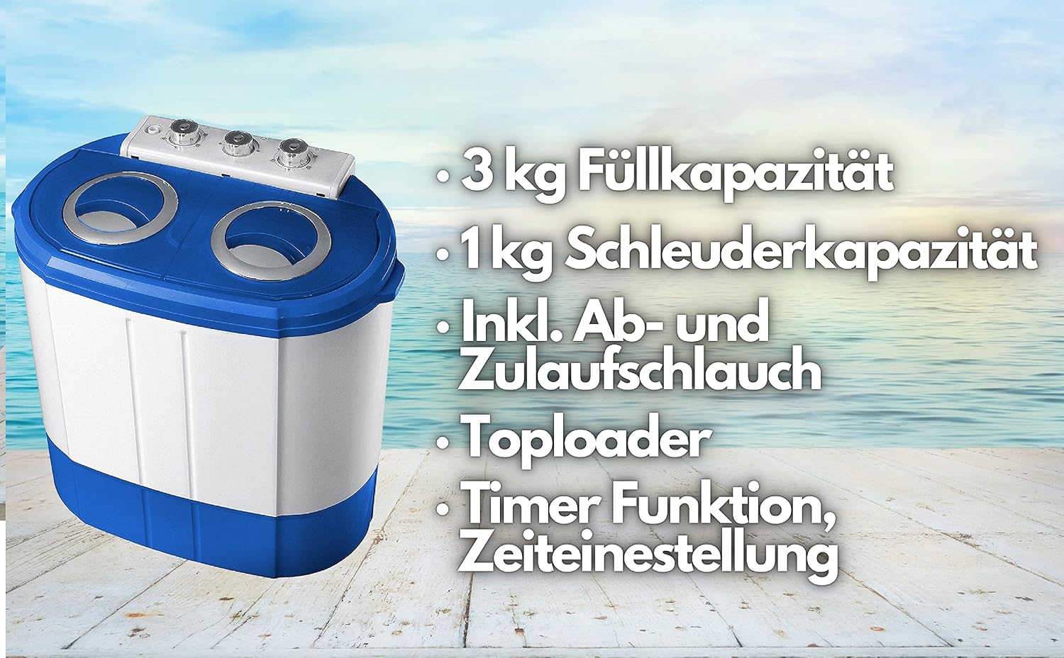 Thumbnail 3 de Steinborg Mini Waschmaschine 3 kg