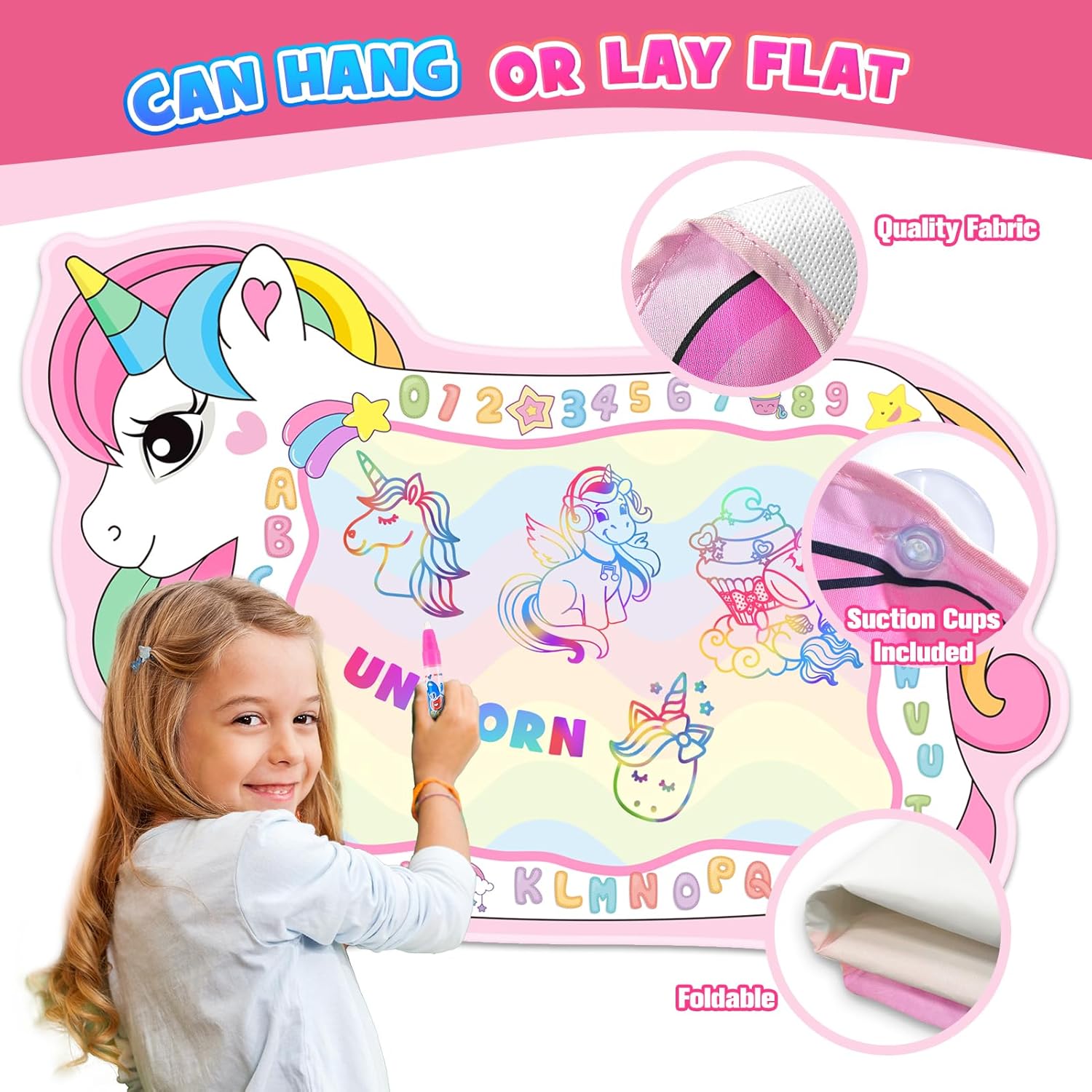 Detalle 1 de Unicorno Tappeto Gioco Magico per bambine 2–4 anni