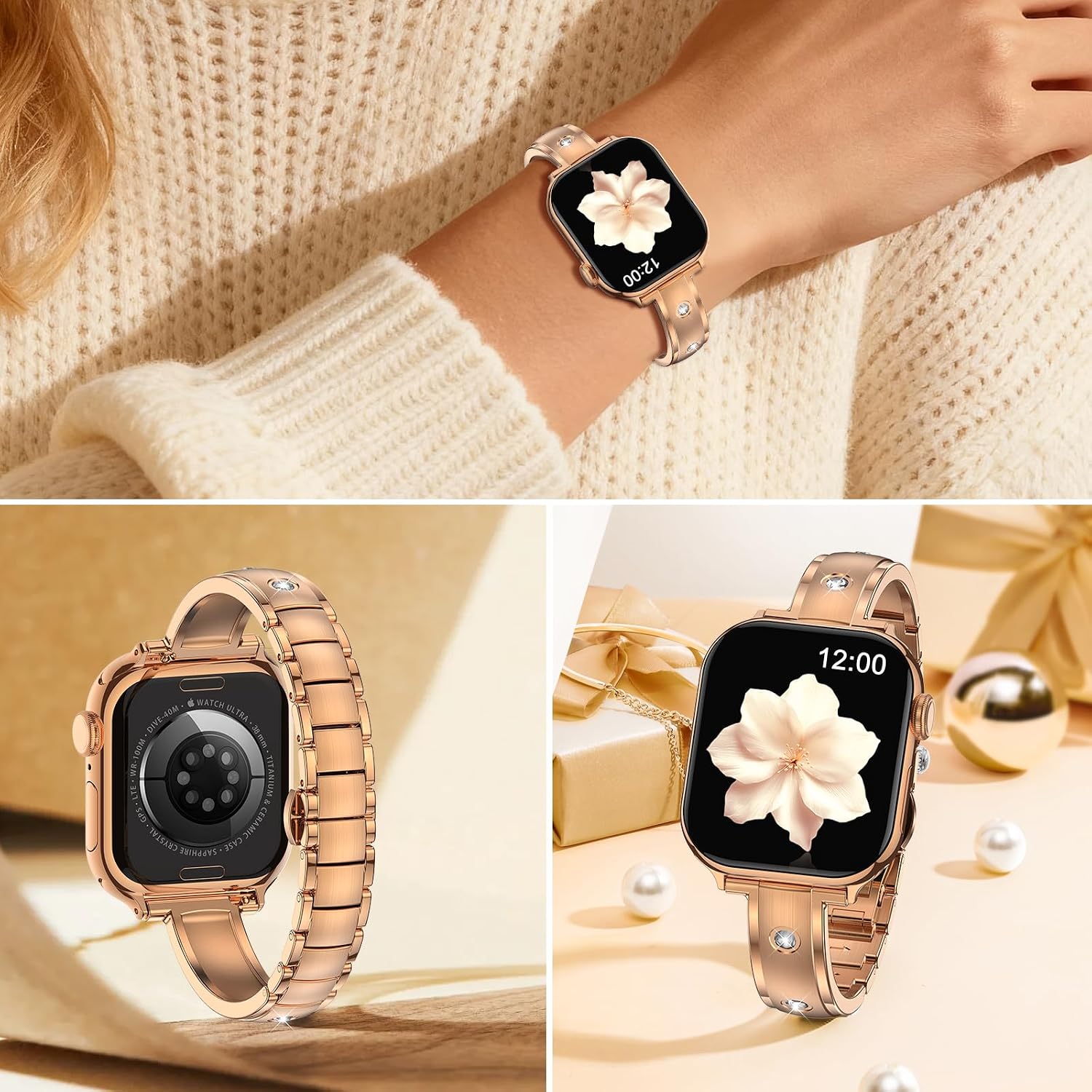 Thumbnail 2 de BAITEYOU Apple Watch Band, 316 Stainless Steel