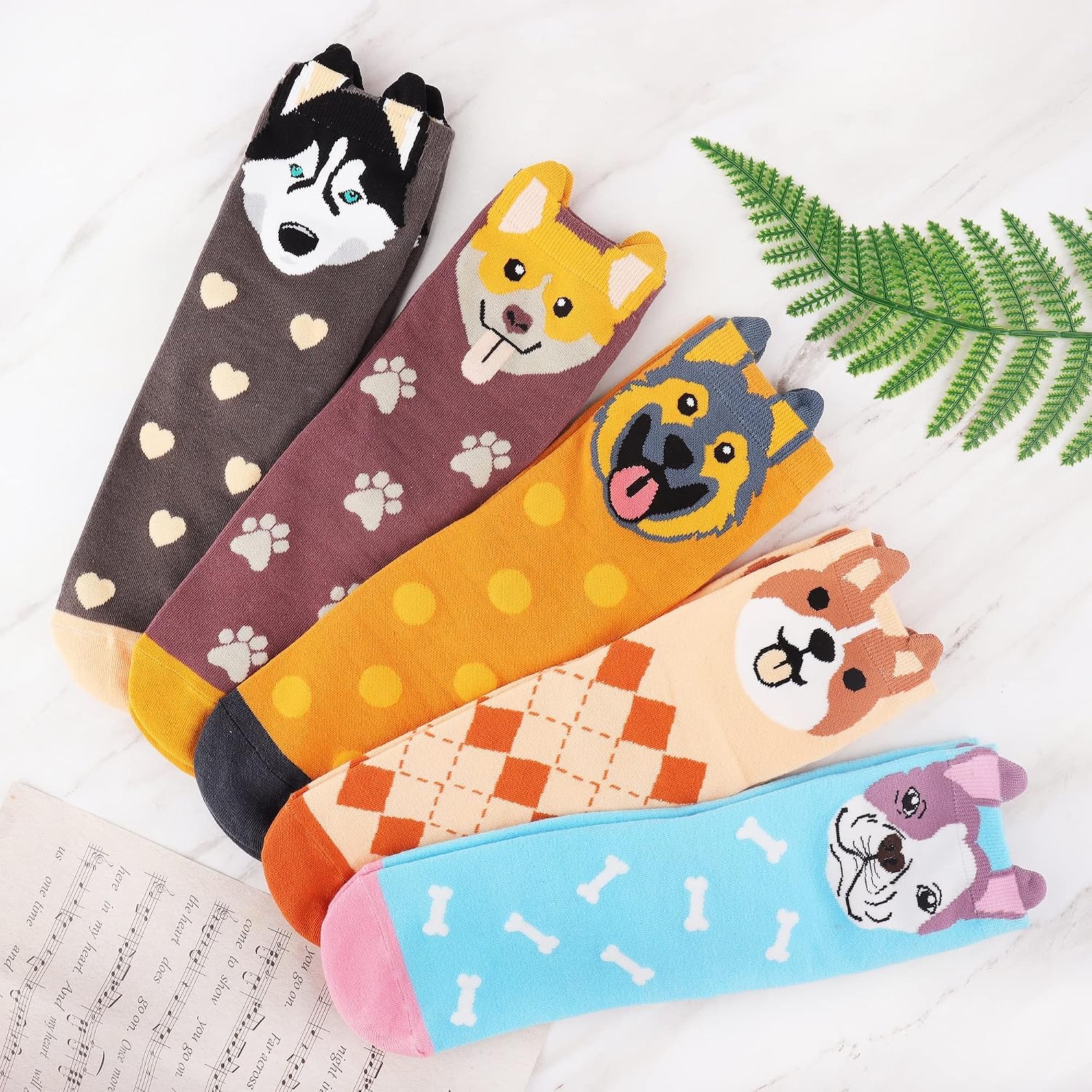 Detalle de Jeasona Women's Cat Socks US 5-8