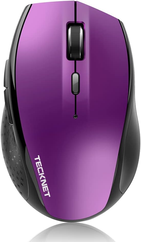 Detalle de TECKNET Classic Bluetooth Mouse: 4800 DPI, dual BT modes and 24‑month battery life