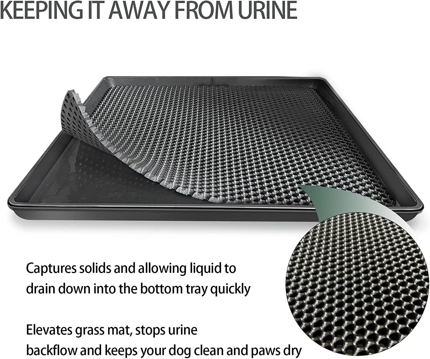 Thumbnail 3 de STARROAD TIM 50x60 cm Dog Grass Pad with Tray for indoor or outdoor potty training