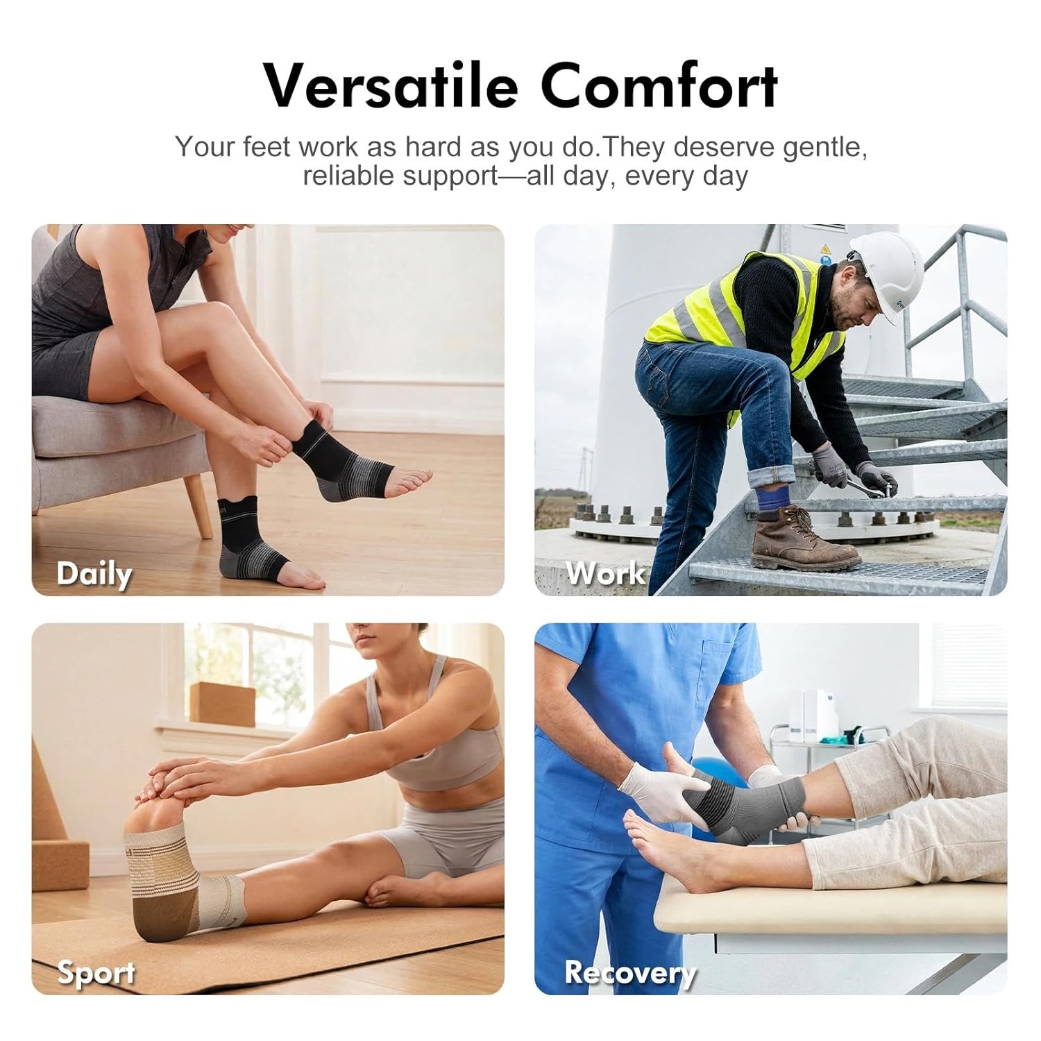 Thumbnail 6 de Plantar Fasciitis Sock 6 Pairs Compression Sleeves