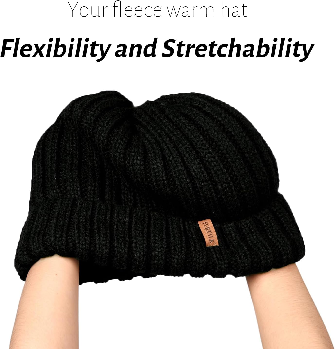 Thumbnail 1 de FURTALK Fleece Lined Beanie 6 hours