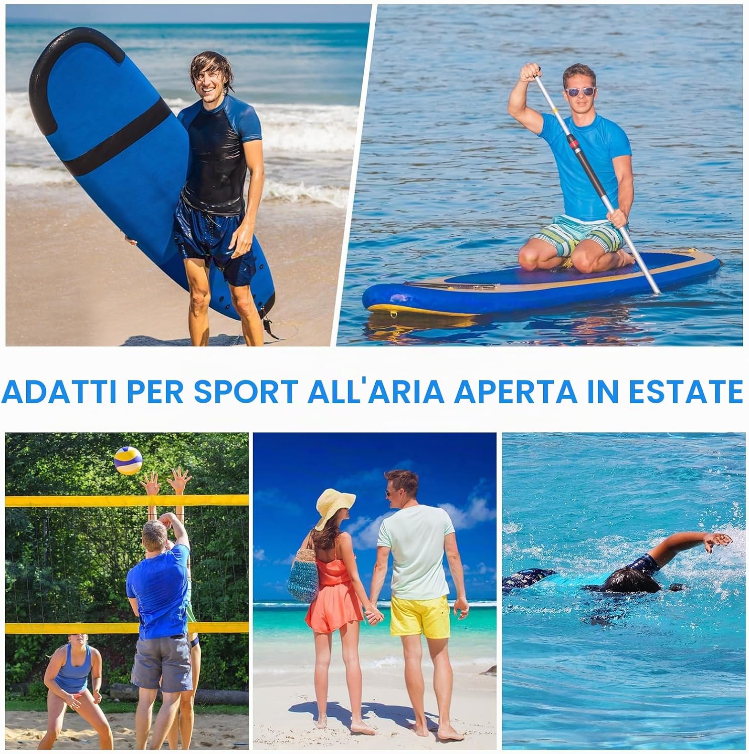 Detalle 2 de MEETWEE Rash Guard da Uomo: protezione UPF50+, elasticità e asciugatura rapida per nuoto e sport acquatici