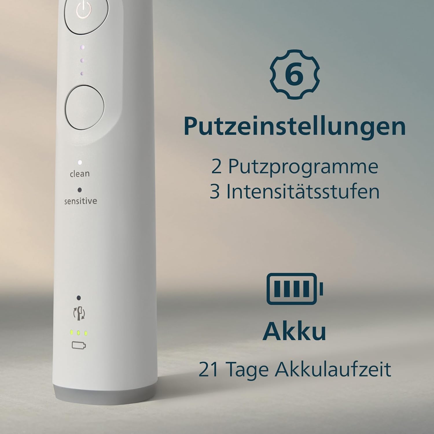 Thumbnail 6 de Philips Sonicare 6100 elektrische Zahnbürste HX7400/02