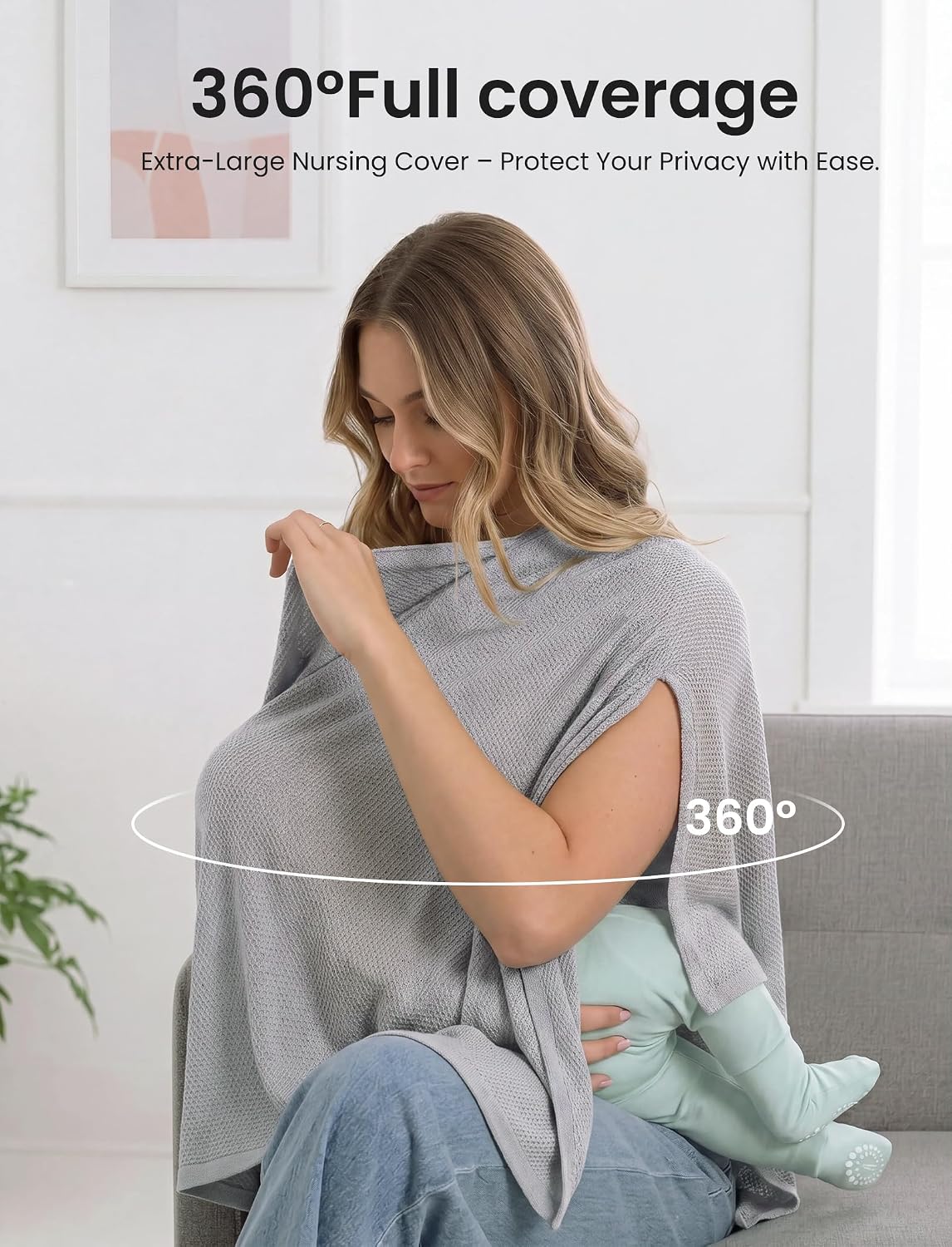 Detalle 2 de PATPAT Nursing Cover Poncho Knit