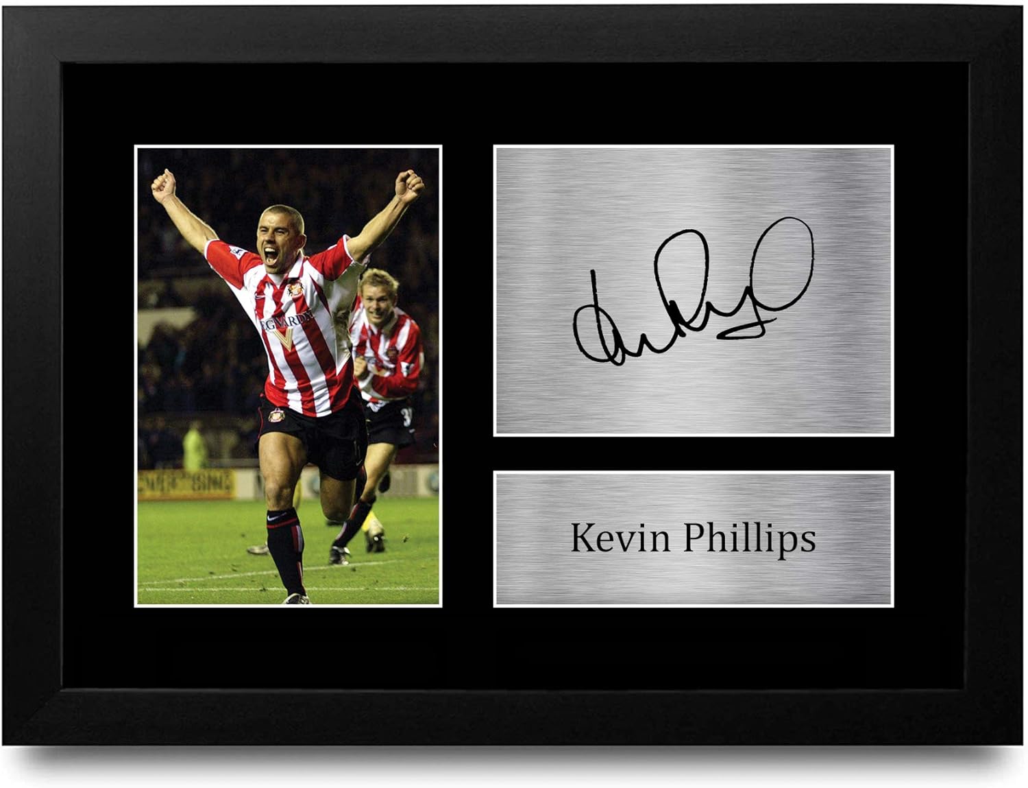 Thumbnail 5 de HWC Trading Kevin Phillips Sunderland Signed Autograph A4 Portrait - Framed Gift Print