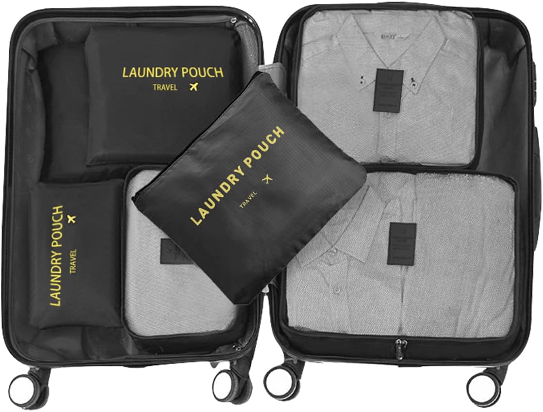 Detalle de 12-teilige Koffer-Organizer mit 6 Packwürfeln