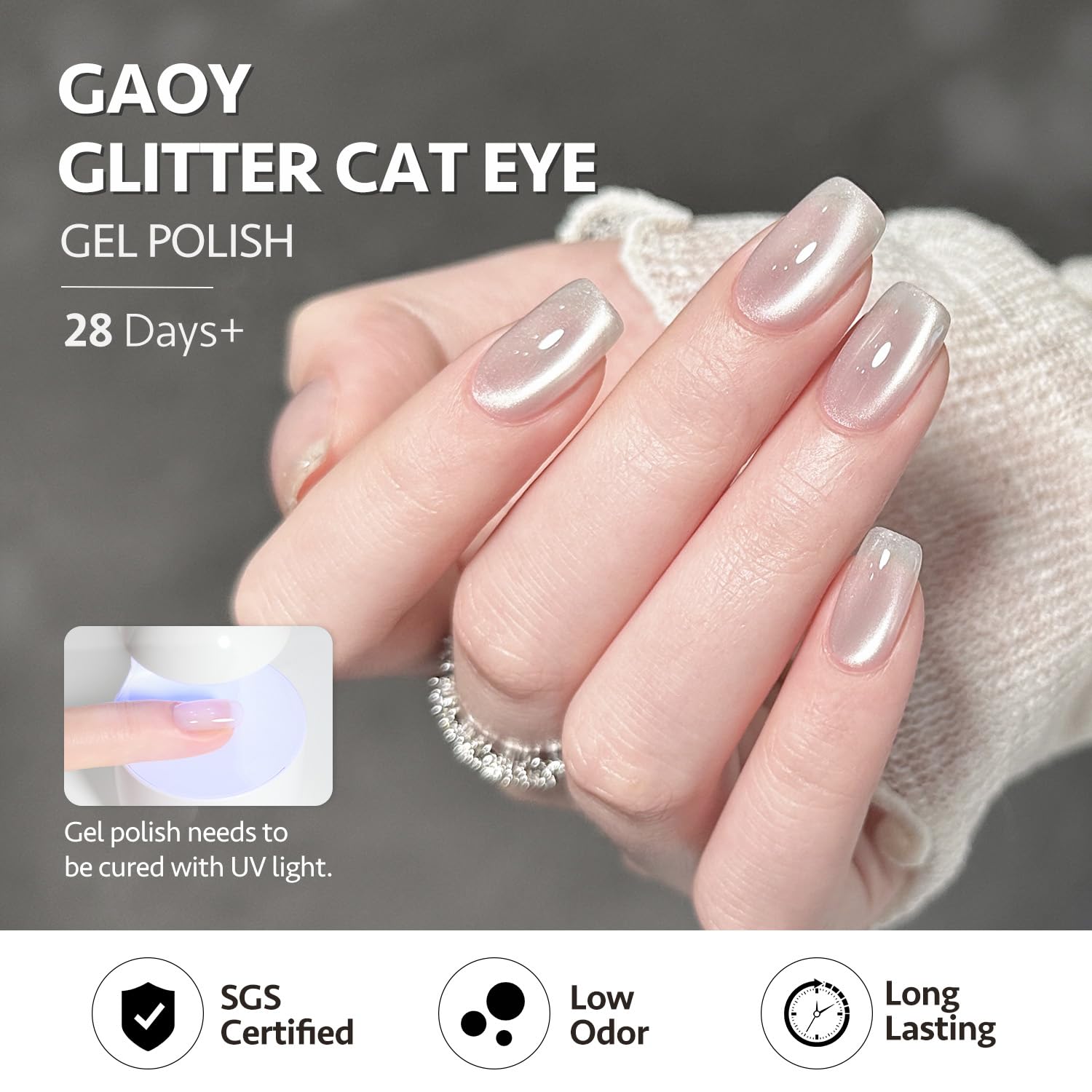 Thumbnail 4 de GAOY Glassy Cat Eye 16ml Gel Nail Polish