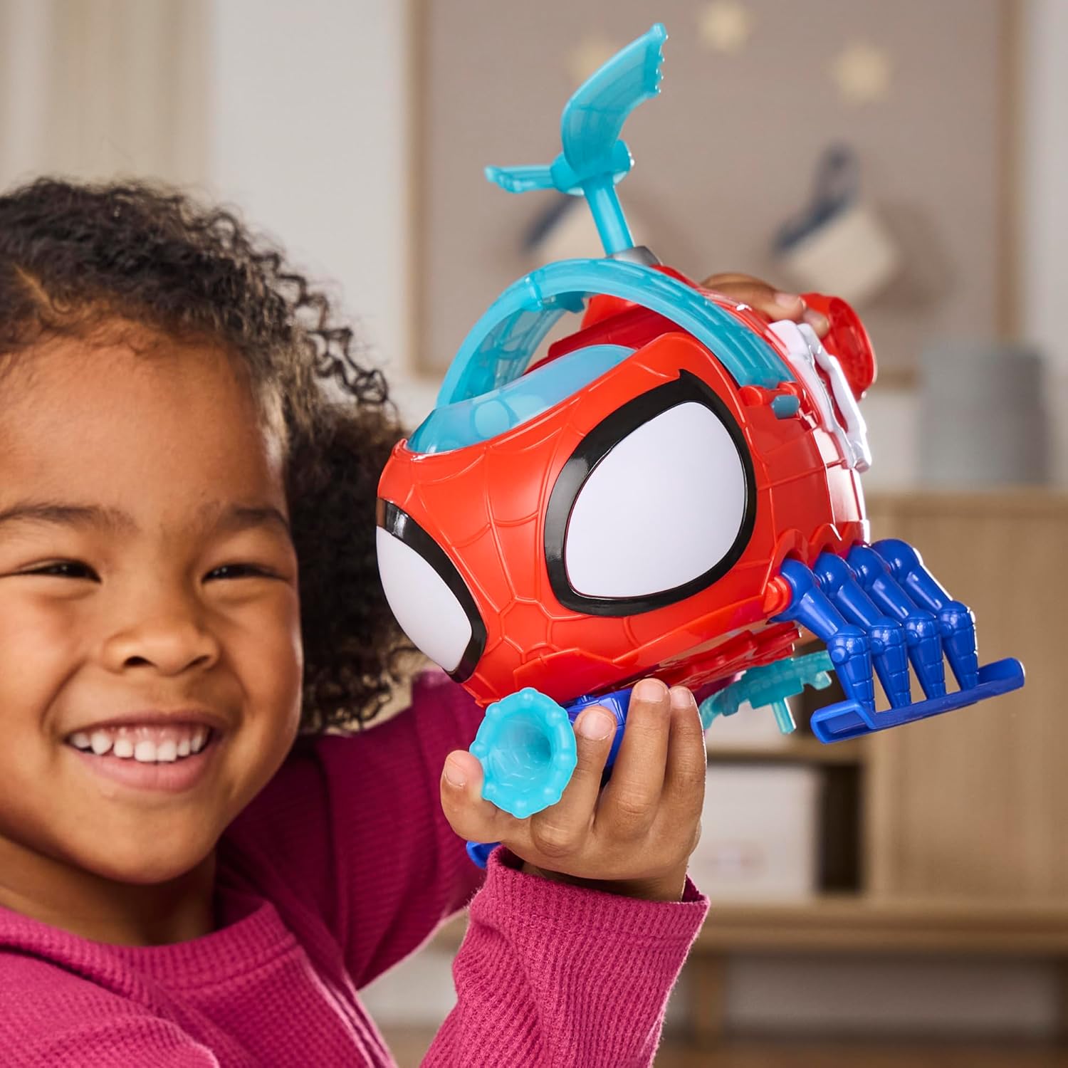 Thumbnail 6 de Hasbro Marvel Spidey e i suoi fantastici amici, Spidey Team con elicottero – set action figure e veicolo giocattolo 7,6 cm