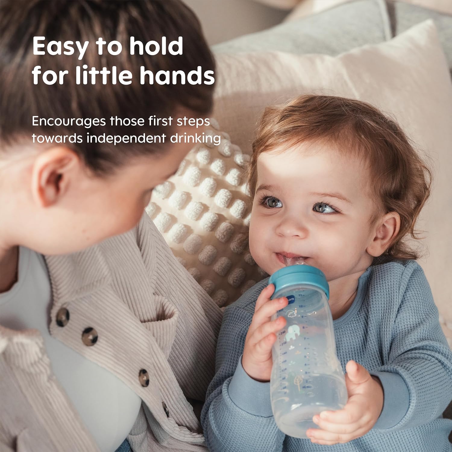 Thumbnail 2 de MAM Easy Active Bottles (2 x 330ml) in Pink – Ergonomic, Easy-Grip Design