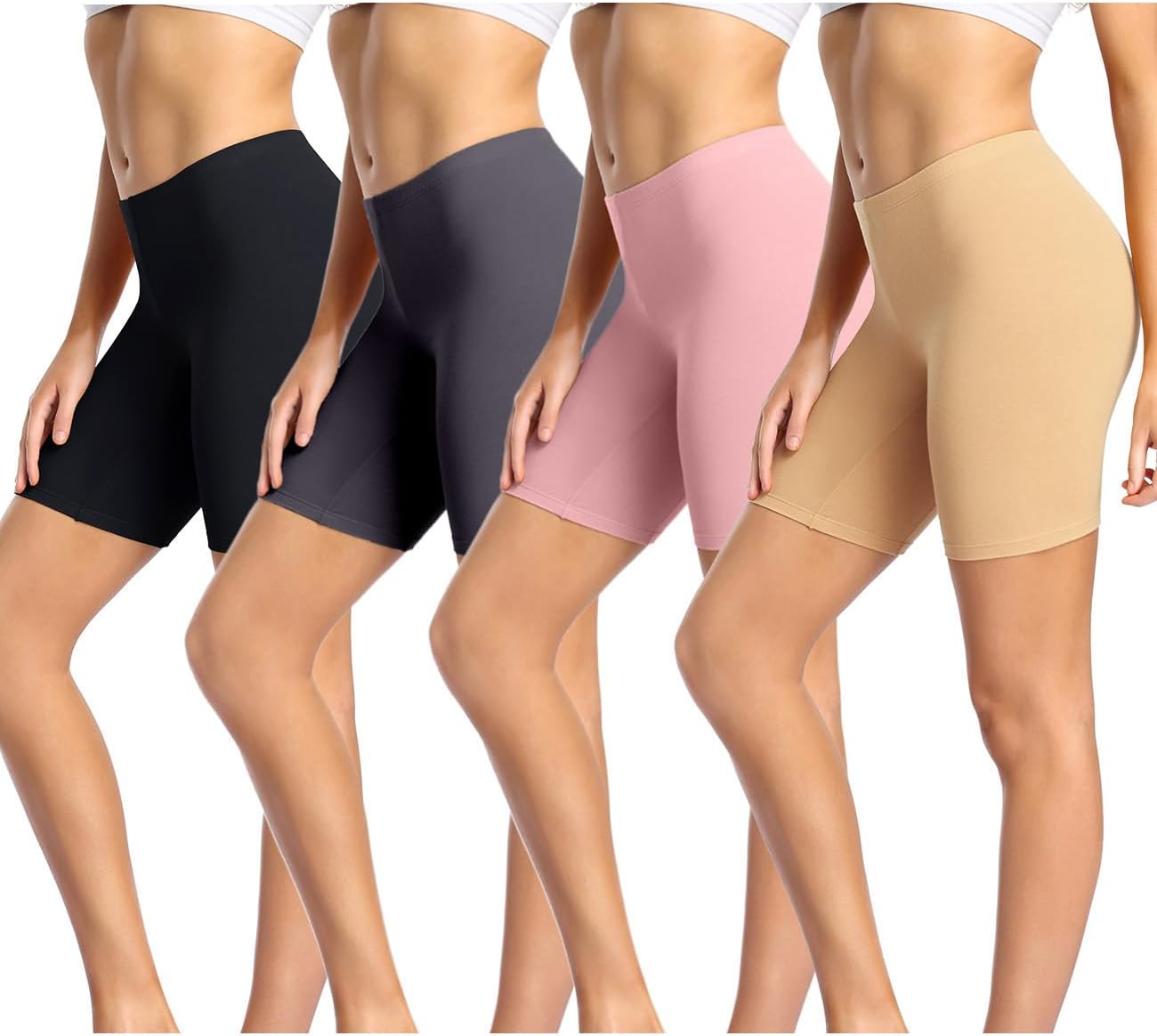 Thumbnail 5 de wirarpa Women's Cotton Boy Shorts Underwear: Anti-Chafing, Soft, 4-Pack