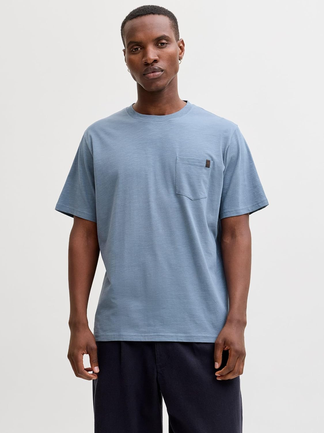 Detalle 2 de JACK & JONES Jjedover Slub Tee SS Noos Uomo: maglietta basic per outfit rilassato