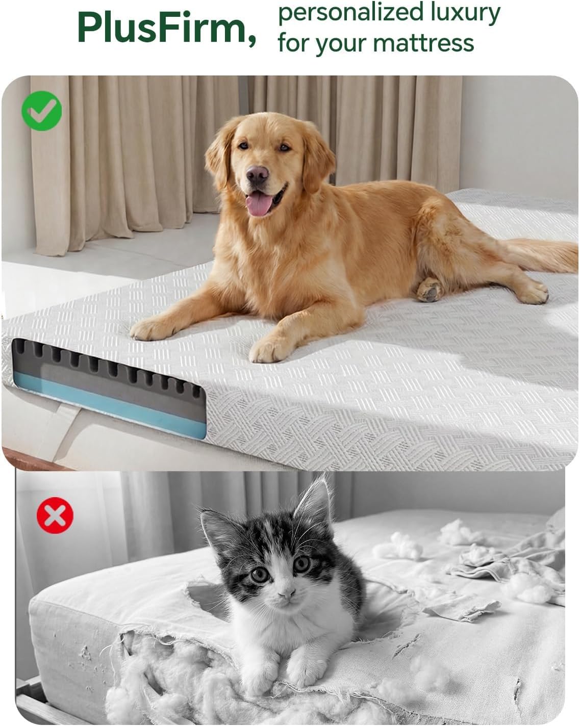 Thumbnail 6 de Twin Memory Foam Mattress Topper, 3-inch