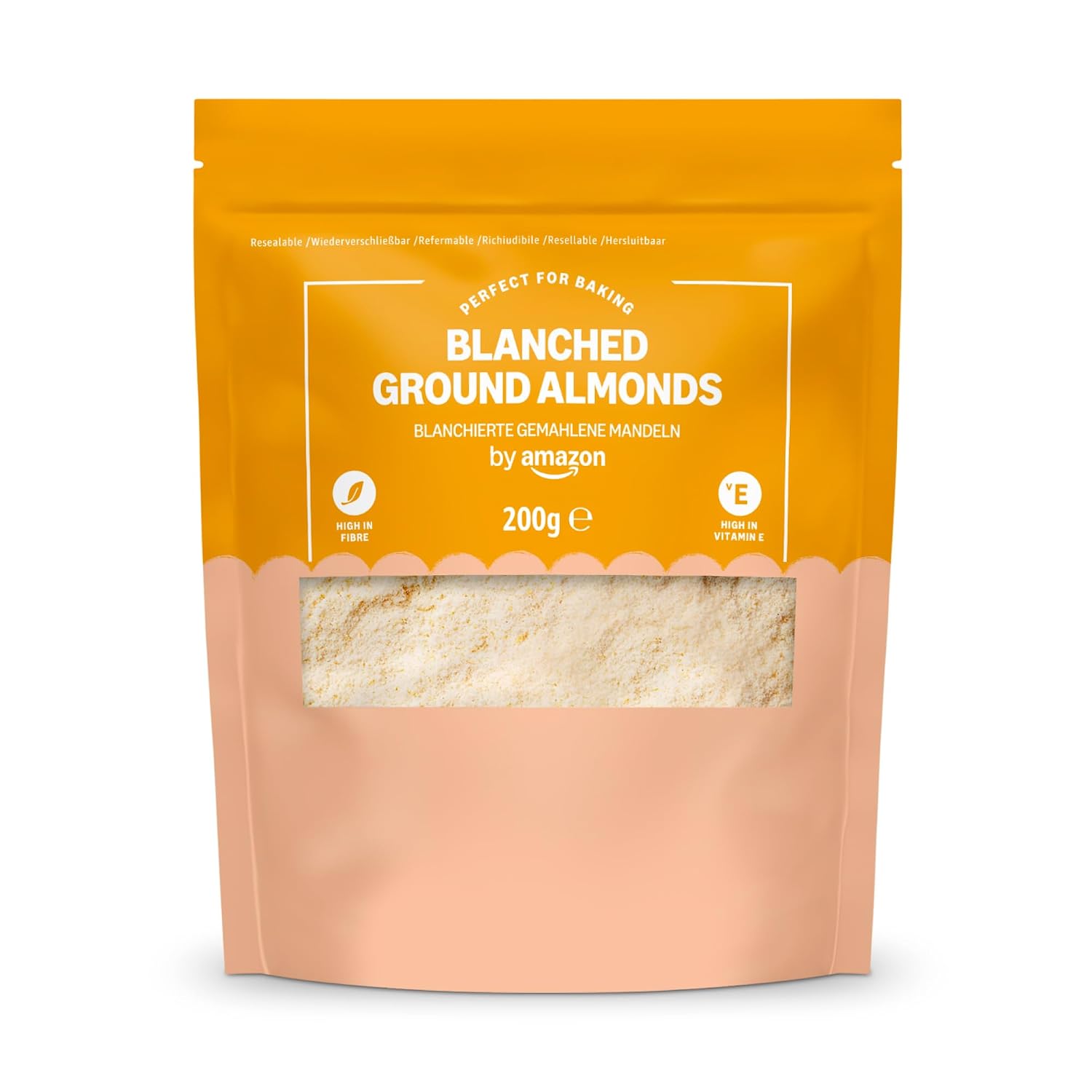 Thumbnail 2 de By Amazon Blanchierte gemahlene Mandeln – 200 g, 5 Stück: Vielseitig, ballaststoffreich und vegan