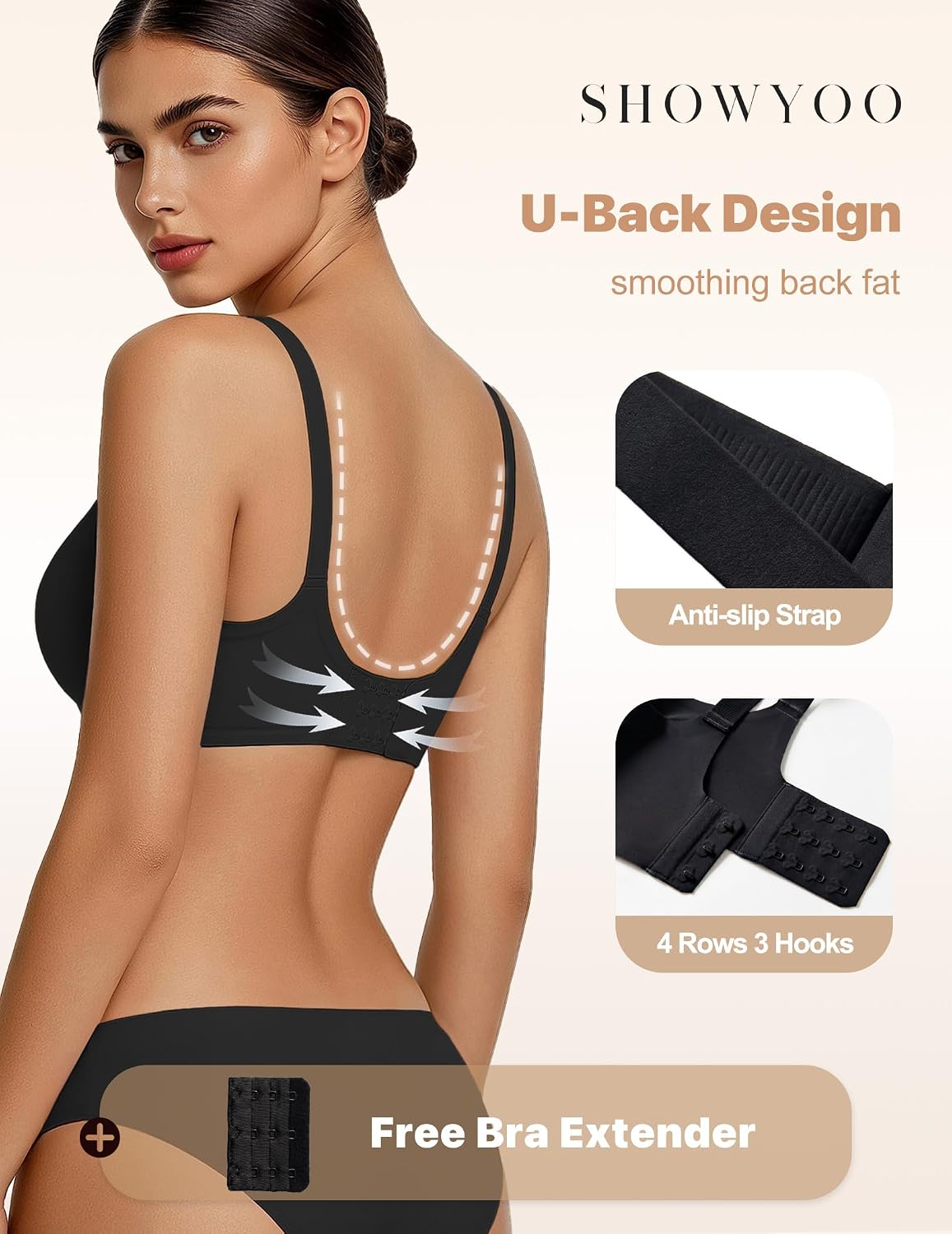 Detalle de Showyoo Wireless Bra Nylon-Spandex Blend