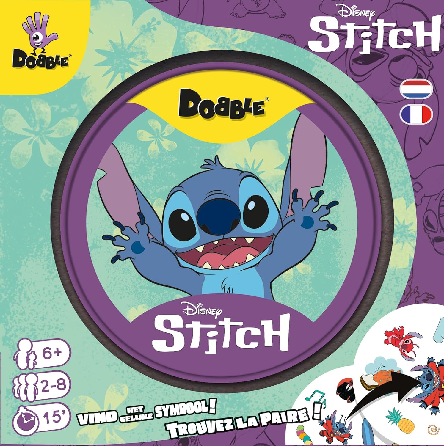 Thumbnail 1 de Asmodee - DOBBLE : Stitch – Jeu de Société