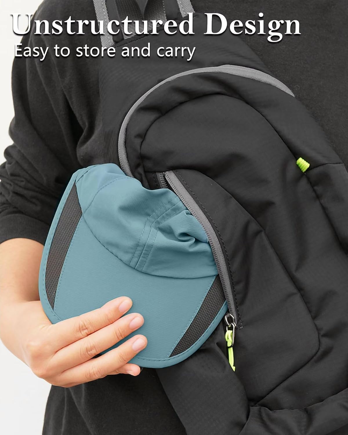 Detalle 2 de GADIEMKENSD Unstructured Quick Dry Sports Cap – leichte, schnell trocknende Sun-Protection für Outdoor & Sport