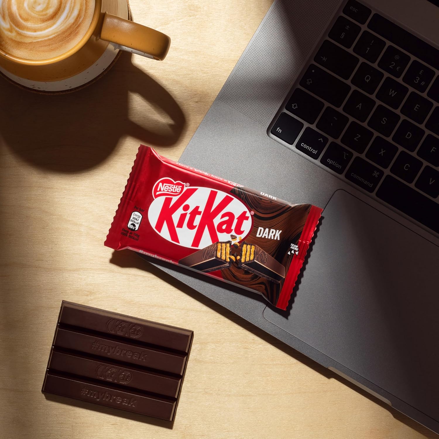 Thumbnail 6 de KITKAT Dark Wafer: 24 snack di wafer croccante ricoperti di cioccolato fondente (996 g) per appassionati del cacao