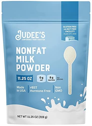 Detalle de Judee's Non-Fat Dry Milk Powder, Gluten-Free, 11.25 oz Resealable Pouch