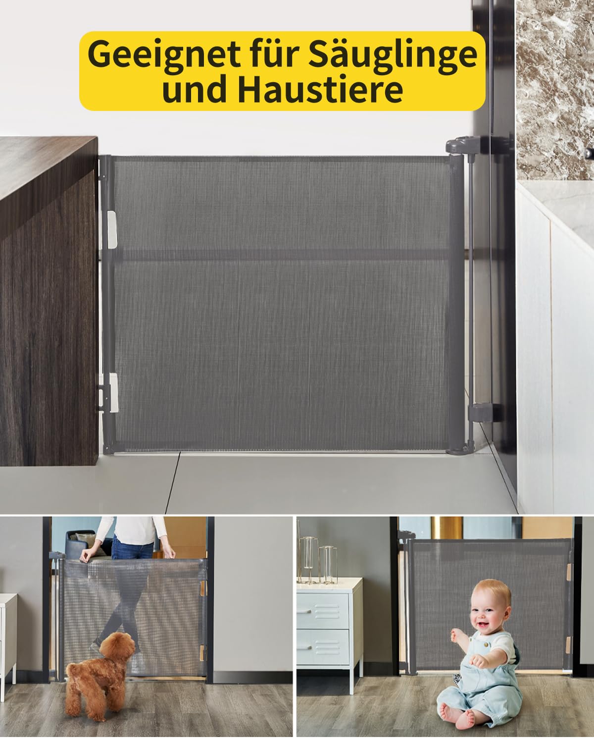 Thumbnail 5 de Retraktierbares Sicherheitsgitter 140 cm