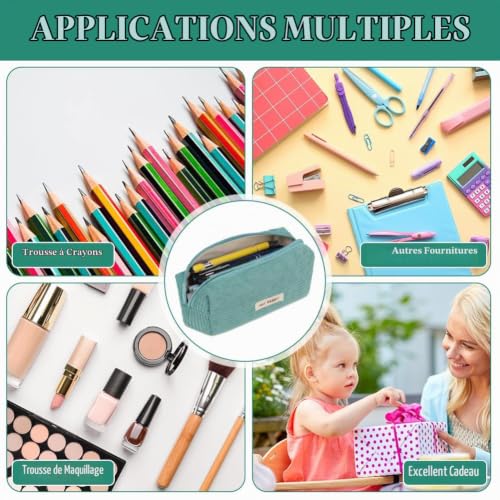 Thumbnail 6 de OFFCUP Trousse à Crayons en Velours Côtelé – grande capacité et design sobre
