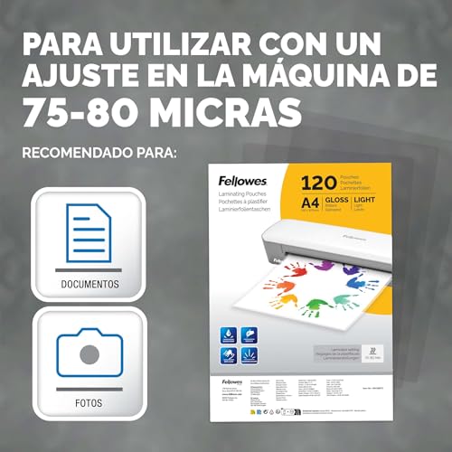 Thumbnail 2 de Fellowes fundas A4 brillo, pack de 120