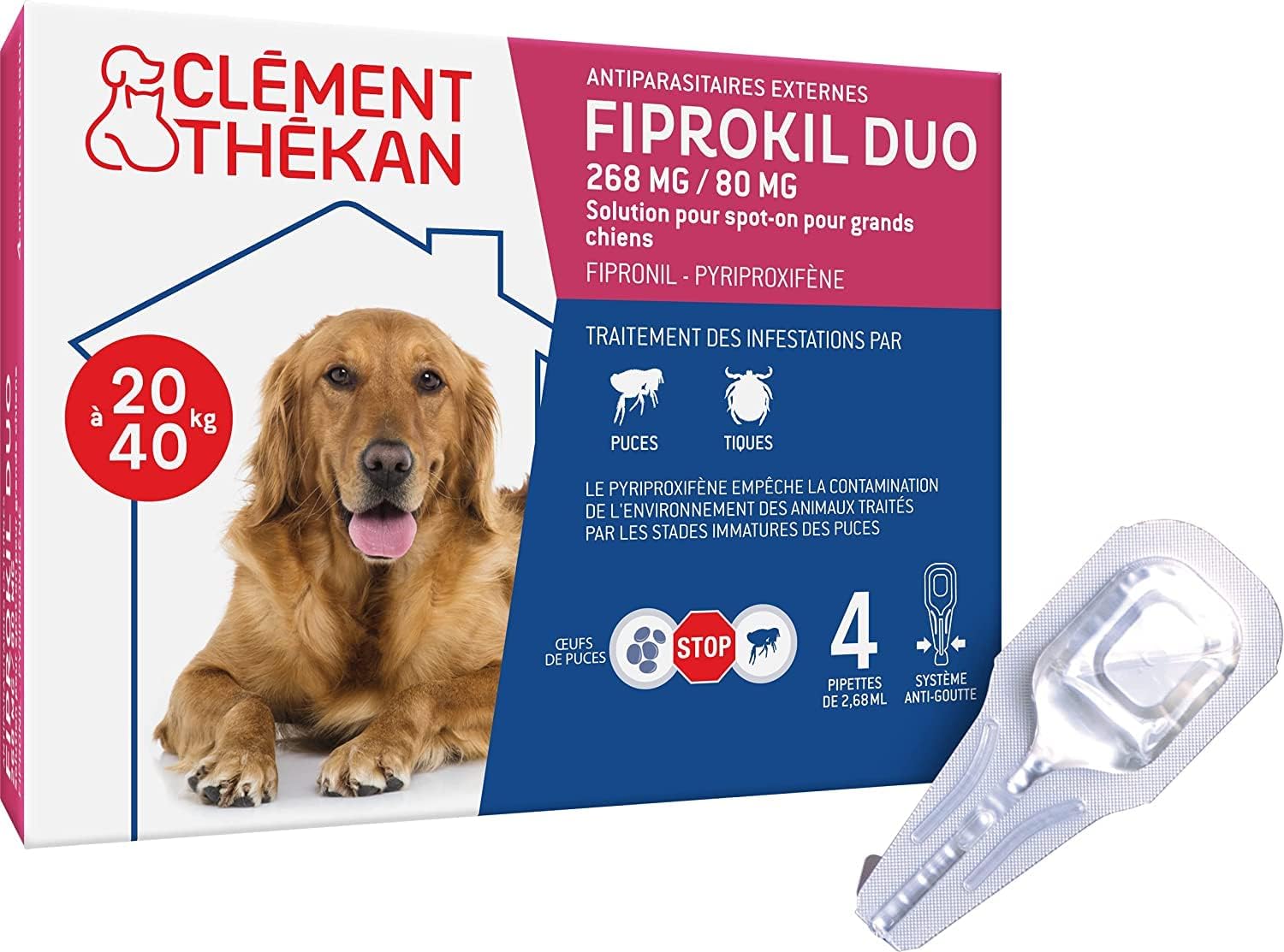 Thumbnail 1 de CLÉMENT THÉKAN Fiprokil DUO antiparasitaire